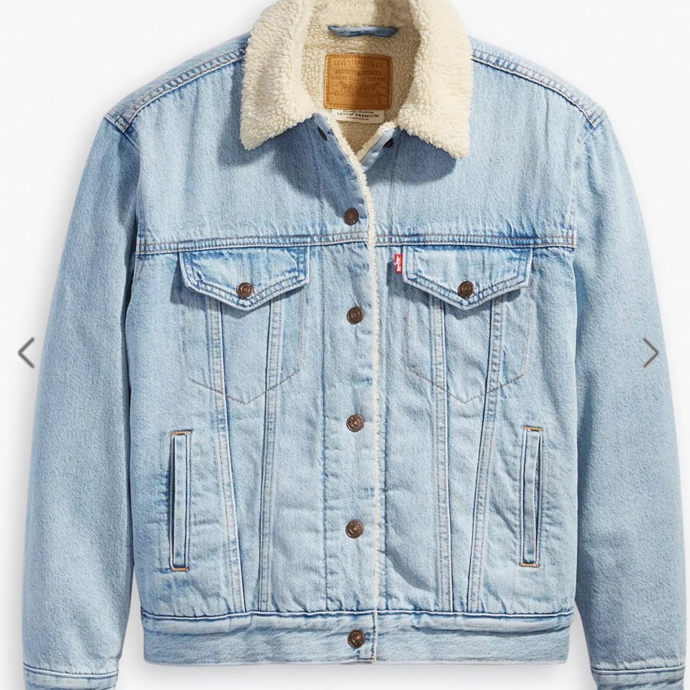 Levi's  Blue STRETCH SHERPA TRUCKER JACKET